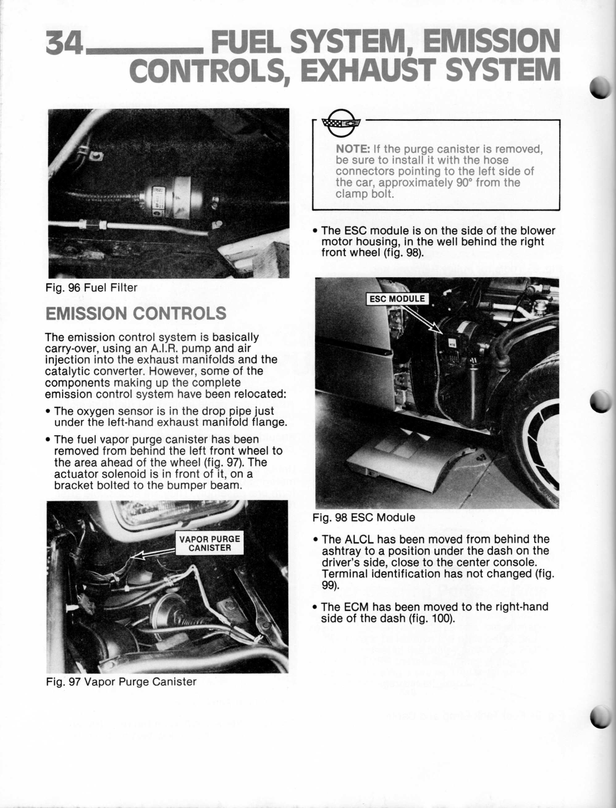 1984 CORVETTE SERVICE MANUAL PDF visual data 7